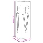 vidaXL Porte-parapluies Jaune moutarde Métal Standard
