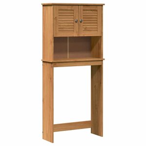 vidaXL Cabinet pour lave-linge VIGO marron miel 72 5 x 27 x 161 cm