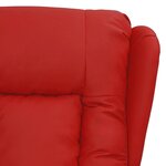 vidaXL Fauteuil de massage électrique Rouge bordeaux Similicuir