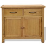 vidaXL Buffet 90 x 33 5 x 83 cm Bois de chêne massif