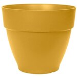 Pot de fleurs Rond VIBIA - Plastique Réservoir - Ø 40 - Jaune Miel
