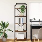 vidaXL Étagère Chêne fumé 60 x 30 x 183 cm Bois d'ingénierie