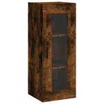 vidaXL Armoire murale chêne fumé 34 5x34x90 cm