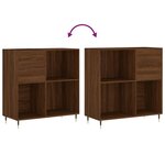 vidaXL Armoire à disques chêne marron 84 5x38x89 cm bois d'ingénierie