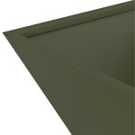 vidaXL Jardinière en plastique 5 Pièces Vert olive 35 x 35 x 15 cm Acier