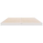 vidaXL Cadre de lit surélevé Blanc 160 x 220 cm Bois de pin massif