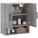vidaXL Armoire murale sonoma gris 60x31x70 cm bois d'ingénierie