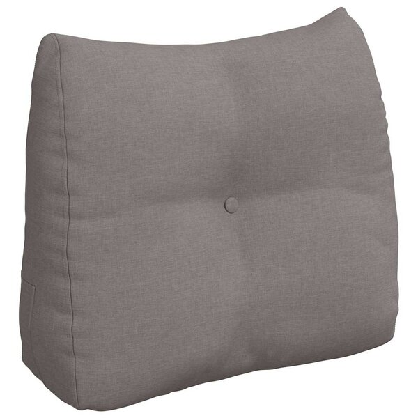 vidaXL Coussin de Dos Taupe 60 x 24 x 50 cm tissu