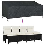 vidaXL Housse de banc de jardin 200 x 100 x 89 cm Tissu oxford 420D