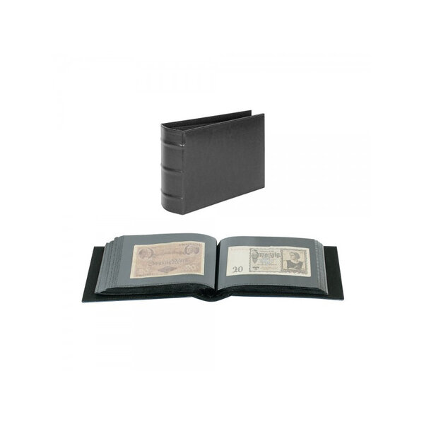 Album universel Firmo pour ranger billets  enveloppes  cartes  photos. Couleur - Noir