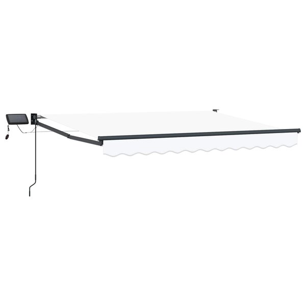 vidaXL Store rétractable manuel avec LEDs 3 5 x 2 5 m