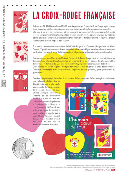 Document philatélique - La Croix Rouge française