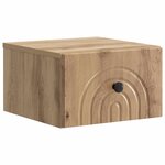 vidaXL Cabinet de chevet mural Chêne artisanal 33 x 34 5 x 20 cm