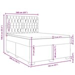 vidaXL Sommier à lattes de lit et matelas Vert foncé 160x200cm Velours