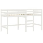 vidaXL Lit mezzanine enfants avec tunnel sans matelas bleu 90x190 cm