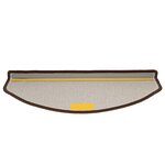 vidaXL Tapis d'escalier 20 pièces 65 x 24 x 4 cm Marron café Demi-rond Grand