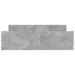 vidaXL Cadre de lit tête de lit et pied de lit gris béton 160x200 cm