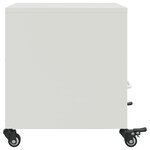 vidaXL Table de chevet blanc 36x39x43 5 cm acier