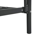 vidaXL Lit superposé sans matelas noir métal 90x200 cm
