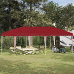 vidaXL Tente de fête pop-up 575 x 290 x 245 cm Bordeaux