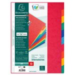 EXACOMPTA Intercalaires en carte lustrée 3/10e 220 grammes