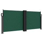 vidaXL Auvent latéral rétractable vert foncé 100x600 cm