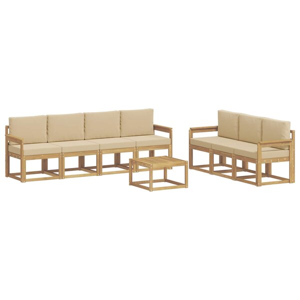 vidaXL Ensemble de canapés d'extérieur 7 pc