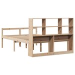 vidaXL Lit bibliothèque sans matelas 140x190 cm bois de pin massif