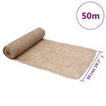 vidaXL Rouleaux de jute 2 Pièces 0 5x50 m 100   jute 200 g/m²