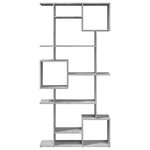 vidaXL Bibliothèque gris béton 92x29x188 cm bois d'ingénierie