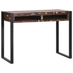 vidaXL Coiffeuse avec miroir multicolore 100x50x75 cm en bois récupéré