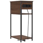 vidaXL Cabinet de chevet Chêne marron 41 x 28 x 76 cm