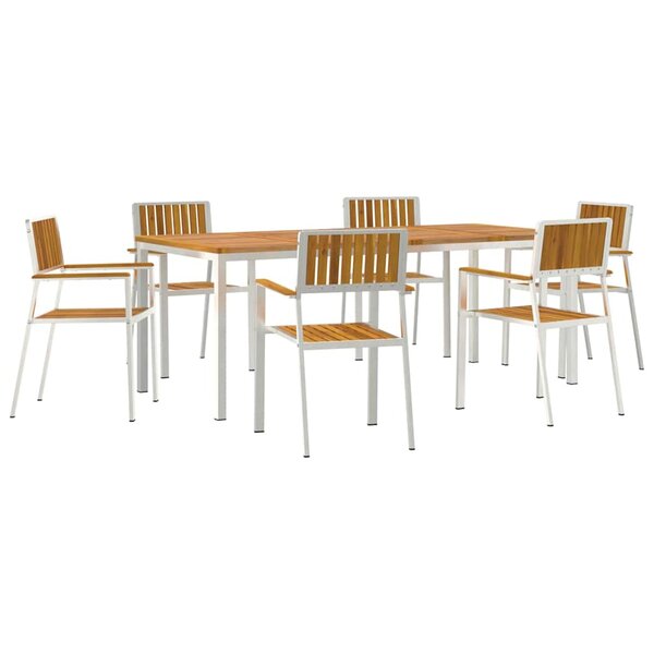 vidaXL Ensemble de repas extérieur 7 Pièces