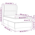 vidaXL Sommier à lattes de lit avec matelas Vert foncé 90x200 cm