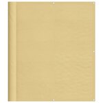 vidaXL Écran de balcon sable 120x400 cm 100  polyester oxford