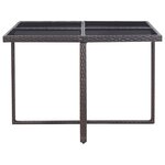 vidaXL Ensemble à manger d'extérieur avec coussins 9Pièces Résine tressée