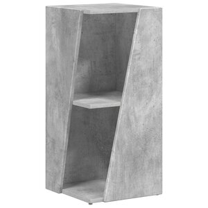 vidaXL Étagère latérale Gris béton 33 x 32 x 70 5 cm Bois d'ingénierie