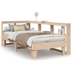 vidaXL Lit bibliothèque sans matelas 75x190 cm bois de pin massif