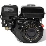 vidaXL Moteur à essence 6 5 CH 4 8 kW Noir