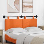 vidaXL Tête de lit suspendue Orange Tissu en velours côtelé