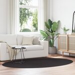 Tapis vidaXL "HUARTE" Noir 160x230 cm Ovale