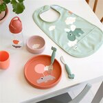 Done by Deer 1333283 - Bavoir avec velcro - Happy clouds