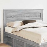 vidaXL Tête de lit Gris Sonoma 160 cm Bois d'ingénierie