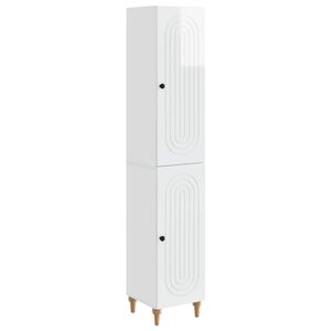 vidaXL Ensemble de Meubles 2 Pièces Blanc brillant Bois d'ingénierie