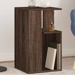 vidaXL Table d'appoint chêne marron 35x35x60 cm bois d'ingénierie