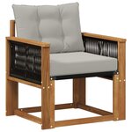 vidaXL Sofa de milieu extérieur Bois d'Acacia Massif Naturel