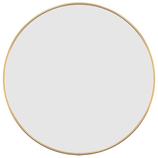 vidaXL Miroir mural Doré Ø 50 cm Rond