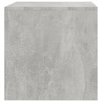 vidaXL Meuble TV Gris béton 80x40x40 cm Bois d'ingénierie