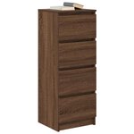 vidaXL Buffet chêne marron 37 5x35x99 cm bois d'ingénierie