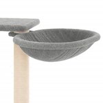 vidaXL Arbre à chat avec griffoirs gris clair 82 cm